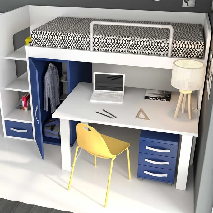 Lit Combiné Enfant Haut De Gamme Versaci 90x190 Cm – Image 2