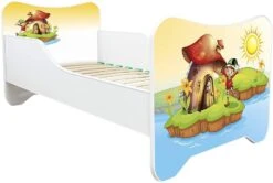 Lit Enfant Avec Sommier Et Matelas Elf 70x140 Cm