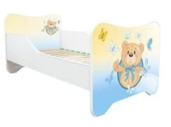 Lit Enfant Avec Sommier Et Matelas Ourson 70x140 Cm