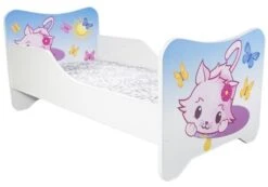 Lit Enfant Avec Sommier Et Matelas Un Monde Joyeux Little Kitty 80x160