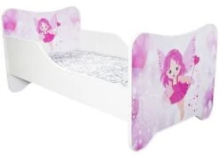 Lit Enfant Avec Sommier Et Matelas Un Monde Joyeux Petite Fée 80x160