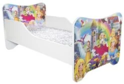 Lit Enfant Avec Sommier Et Matelas Un Monde Joyeux Princesse 80x160
