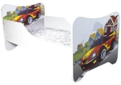 Lit Enfant Avec Sommier Et Matelas Un Monde Joyeux Racing Car 80x160