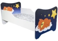 Lit Enfant Avec Sommier Et Matelas Un Monde Joyeux Teddy Dort 80x160
