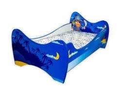 Lit Enfant Fantaisie Pirate 80x160 Cm - Sommier Et Matelas Inclus