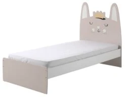 Lit Enfant Lapin Rose Musa 90x200 Cm