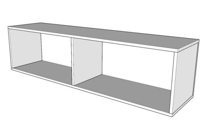 Lit Escamotable 120x190 Cm Avec 1 Colonne De Rangement 2 Meubles Hauts Bois Blanc Kanto – Image 11