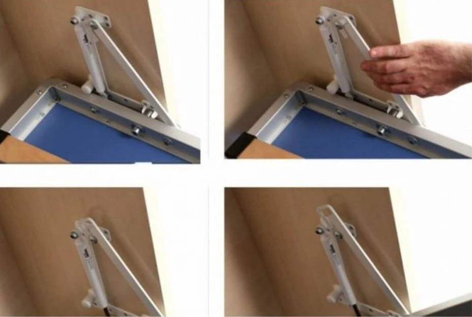 Lit Escamotable Autoporteur Vertical 90x190 Cm Avec Banquette En Tissu Kozza – Image 4