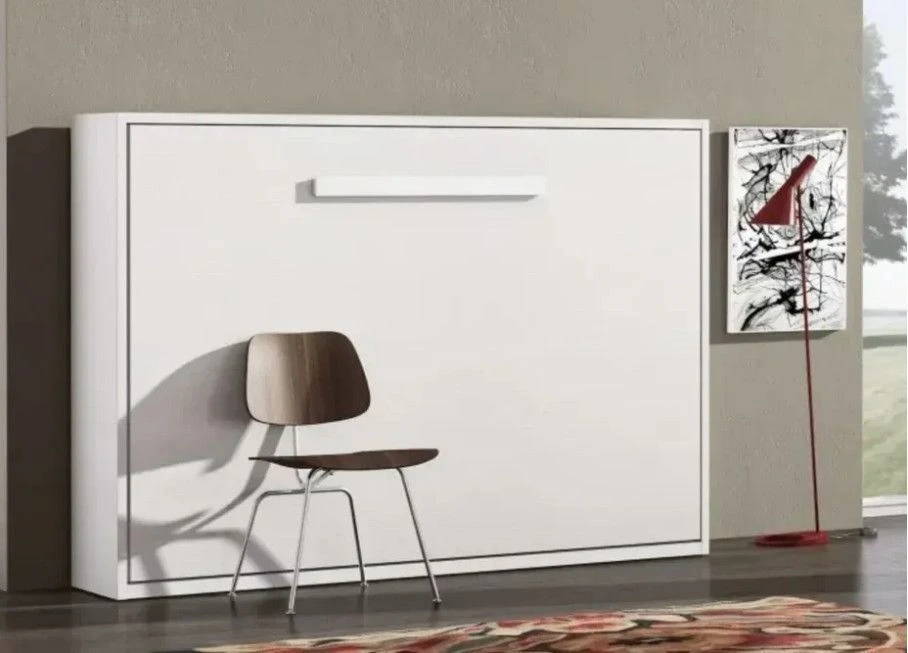 Lit Escamotable Horizontal 160x200 Cm Avec étagères Intérieures Rankar – Image 3