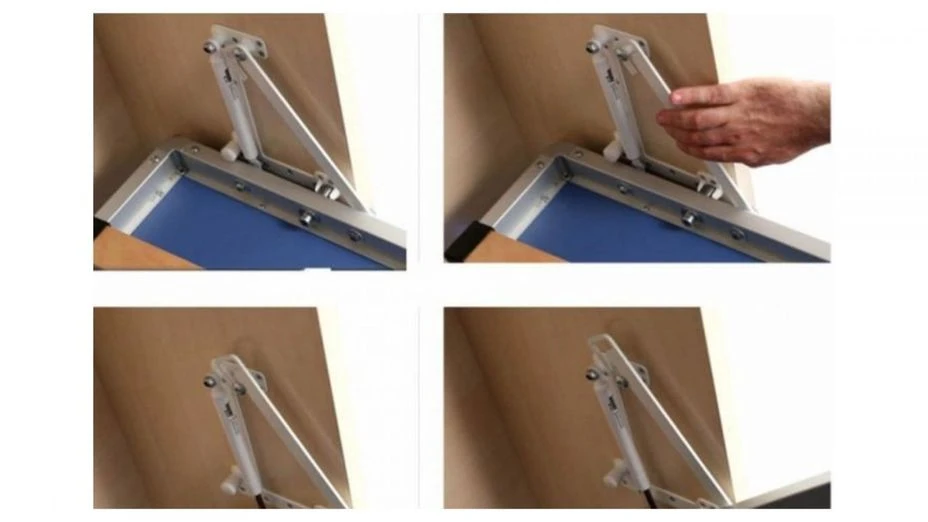 Lit Escamotable Horizontal 160x200 Cm Avec étagères Intérieures Rankar – Image 5