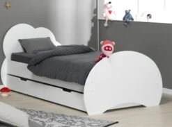 Lit Gigogne 90x190 Cm Bois Blanc Altéa