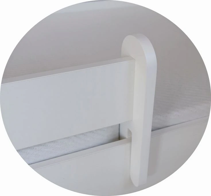 Lit Gigogne Enfant Bois Blanc 80x160 Cm Petit Coeur Rose Baky â Image 9