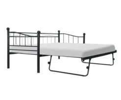 Lit Gigogne Métal Noir Tence 90-180x200 Cm