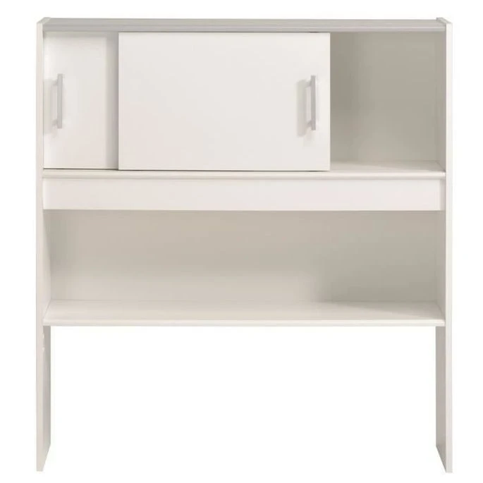 SCOOP Lit Enfant Avec 3 Meubles De Rangement Contemporain Décor Blanc - L 90 X L 200 Cm – Image 4