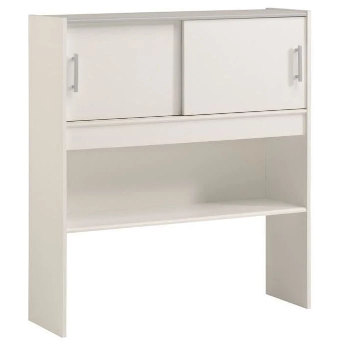 SCOOP Lit Enfant Avec 3 Meubles De Rangement Contemporain Décor Blanc - L 90 X L 200 Cm – Image 6