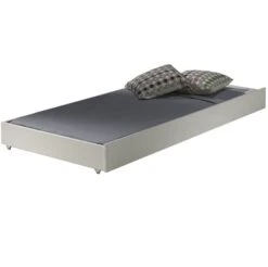 Tiroir De Lit 90x195 Cm Pin Massif Blanc Pino