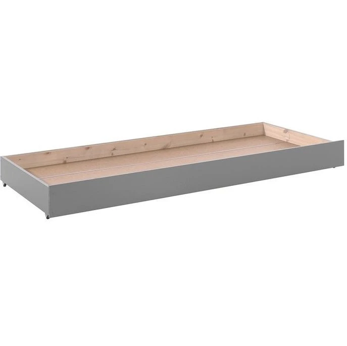 Tiroir De Lit 90x195 Cm Pin Massif Gris Pinie