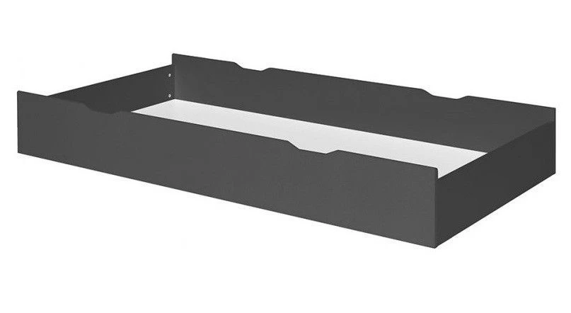 Tiroir De Lit Bois Anthracite 90x190 Cm Home Kid