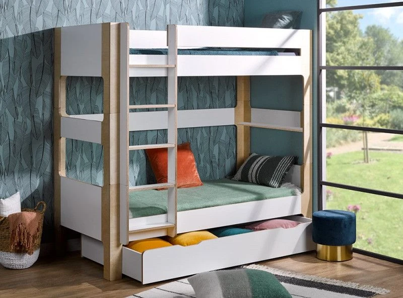 Tiroir De Lit Enfant Bois Blanc Natura – Image 4