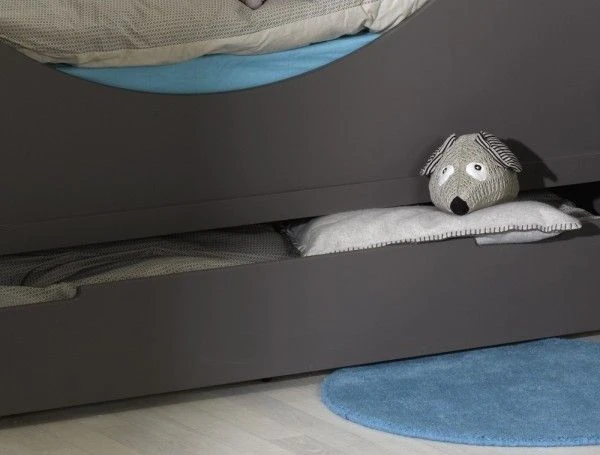 Tiroir De Lit évolutif Bois Gris Junior Provence 140 Cm – Image 2