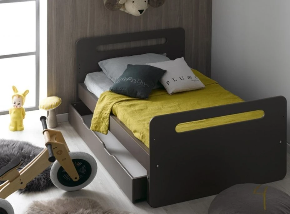 Tiroir De Lit Enfant évolutif Bois Taupe Féroé – Image 3