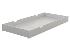 Tiroir De Lit Pin Massif Blanc Carly 90x190 Cm