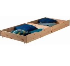 Tiroir De Lit Pin Massif Clair Pino - Lot De 2