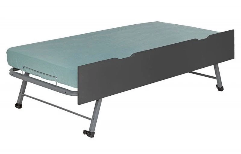 Tiroir De Lit Sur Pieds 90x200 Cm Bois Anthracite Home Kid – Image 3